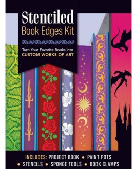 Veltman Distributie Stationery Stenciled Book Edges Kit - Chartwell Books