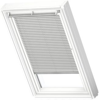 VELUX Jaloezie Manueel White Line Pal Pk08 7057swl Geborsteld Zilver