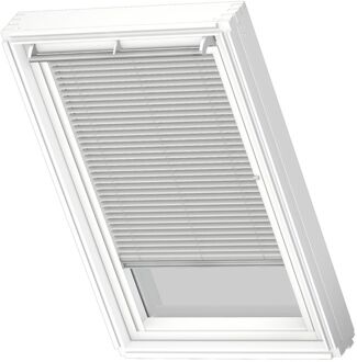 VELUX Jaloezie Manueel White Line Pal Uk08 7057swl Geborsteld Zilver