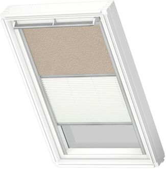 VELUX Manueel Duo Verduisterend Dakraam Rolgordijndfd U08 4579s Natuurlijk - Wit