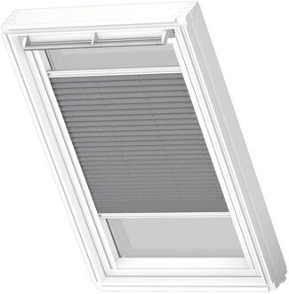 VELUX Manueel Lichtdoorlatend Plisségordijn White Line Fhl Ck02 1282swl Donkergrijs