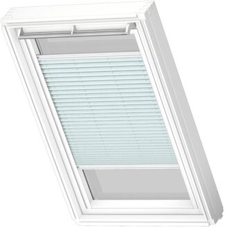 VELUX Manueel Lichtdoorlatend Plisségordijn White Line Fhl Ck02 1285swl Zachtblauw