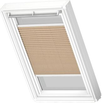 VELUX Manueel Lichtdoorlatend Plisségordijn White Line Fhl Mk04 1277swl Donkerzand