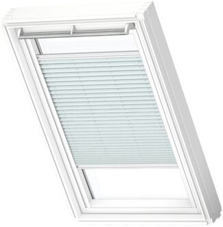 VELUX Manueel Lichtdoorlatend Plisségordijn White Line Fhl Mk04 1285swl Zachtblauw