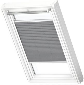 VELUX Manueel Lichtdoorlatend Plisségordijn White Line Fhl Mk06 1282swl Donkergrijs