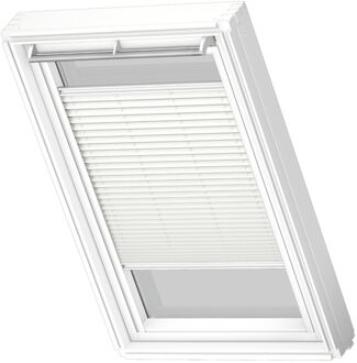 VELUX Manueel Lichtdoorlatend Plisségordijn White Line Fhl Pk10 1016swl Wit