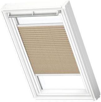 VELUX Manueel Lichtdoorlatend Plisségordijn White Line Fhl Sk06 1277swl Donkerzand