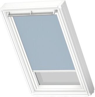 VELUX Manueel Verduisterend Dakraam Rolgordijn White Line Dkl M04 4576swl Lichtblauw