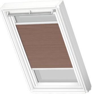 VELUX Manueel Verduisterend Plisségordijn Fhc Mk06 1165swl Lichtbruin White Line