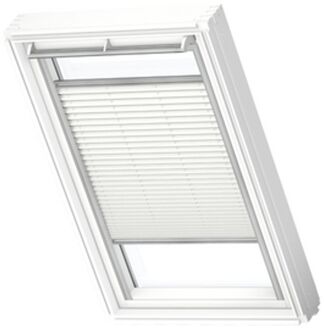 VELUX Origineel Plisségordijn (FHL), Zilveren Kozijn, CK02, Wit