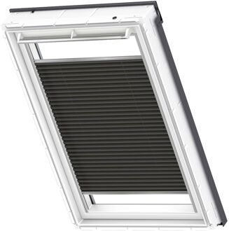 VELUX Origineel Verduisterend Plisségordijn (FHC), Zilveren Kozijn, MK04, Black