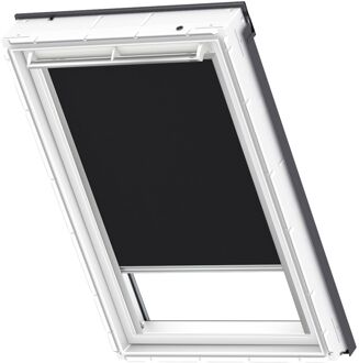 VELUX Origineel Verduisterend Rolgordijn (DKL), Zilveren Kozijn, M04, 304, 1, Zwart