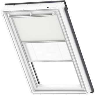 VELUX Origineel Verduisterend Rolgordijn Plus Plissé (DFD), Zilveren Kozijn, CK02, Beige