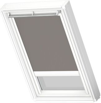 VELUX Verduisterend Dakraam Rolgordijn Op Zonne-energie White Line Dsl U04 0705swl Grijs