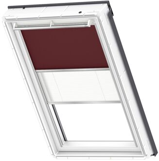 VELUX Verduisterend Rolgordijn Dfd Ck02 4559s - Manueel - Donkerbruin En Wit
