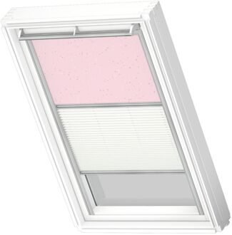 VELUX Verduisterend Rolgordijn Dfd Uk08 4659s - Manueel - Roze Sterren