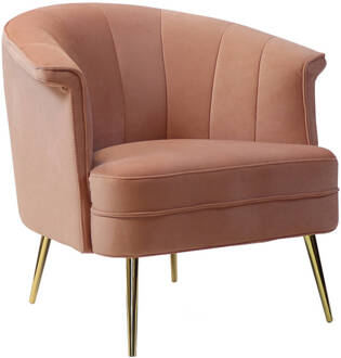 Velvet fauteuil Amy roze