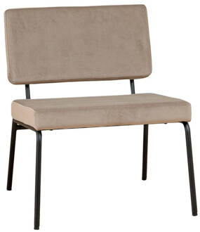 Velvet fauteuil Espen taupe