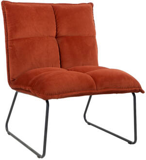 Velvet fauteuil Malaga koper