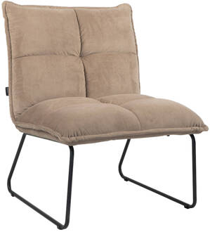 Velvet fauteuil Malaga taupe Bruin