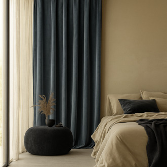 Velvet Gordijnen Verduisterend - Haken Of Ringen 250x300 Cm - - Dekbed-Discounter.nl Antraciet - 300 x 250 cm