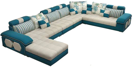 Velvet hanf linen hemp fabric sectional sofas Living Room Sofa set furniture alon couch puff asiento muebles de sala canape U