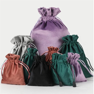 Velvet Package Bags Organza Drawstring Gift Bags Wedding Jewelry Packaging Pouches