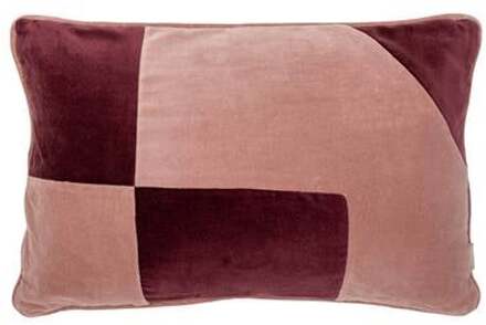 Velvet Sierkussen 40 x 60 cm - Aubergine Roze, Paars