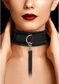 Velvet Verstelbare Halsband met Lijn