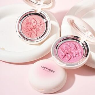 Velvety Flower Embossed Blusher- 3 Colors M03# Lavender - 5.5g