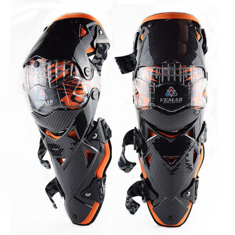 Vemar Motorfiets Beschermende Knie Pads Motobike Knee Protector Motocross Motorsports Knie Protector Beschermende Gear Oranje