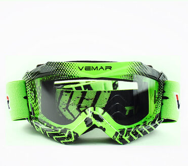Vemar Motorfiets Bril Winddicht Motocross Goggles Kids Ski Goggle Moto Mx Goggles Motorbike Dirt Bike Brillen Voor Kinderen zwart
