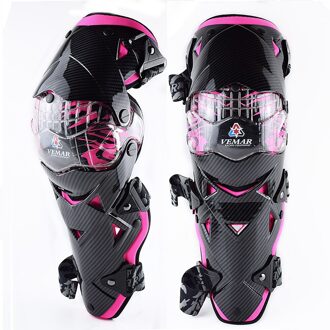 Vemar Motorfiets Kniebeschermers Ce Sport Fietsen Beschermende Kleding Motocross Knee Guards Mx Mtb Veiligheid Moto Ras Brace Roze