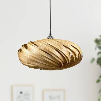 Veneria hanglamp, olijf, Ø 50 cm licht hout