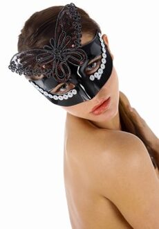 Venetiaans gezichtsmasker Aida, Zwart