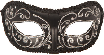 Venetiaans oogmasker - zilver/goud - voor volwassenen - Verkleedmaskers Zilverkleurig