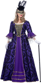 Venetiaanse Jurk Paars Dames Premium Paars - Lila