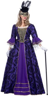 Venetiaanse Jurk Paars Dames Premium Paars - Lila
