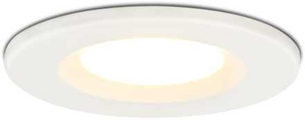 Venezia LED inbouwspot - 6 Watt 650 lumen - 2700K warm wit - Dimbaar - Rond - IP65 waterdicht - Wit - Voor binnen buiten en badkamer