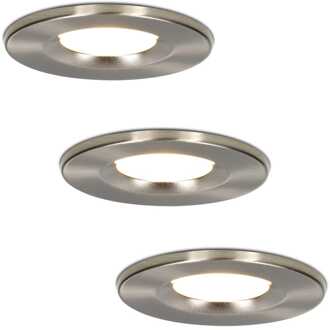 Venezia - LED Inbouwspots Badkamer IP65 Zilver