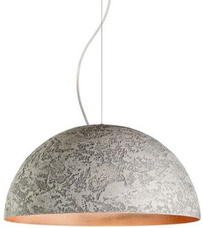 Venice Hanglamp, 1xe27, Metaal, Cement/gouden Koper, D.40cm