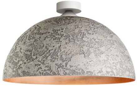 Venice Plafondlamp, 1xe27, Metaal, Cement/blad Koper, D.40cm