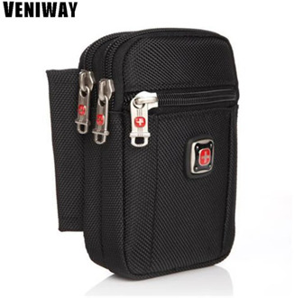 Veniway Swiss Waist Bag Mobile Phone Bag Men Belt Bag Waist Packs Oxford Fanny Pack Pen Hold Dropshipping Wholesale