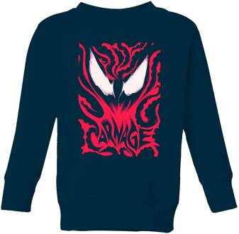Venom Carnage Kids' Sweatshirt - Navy - 110/116 (5-6 jaar) - Navy blauw