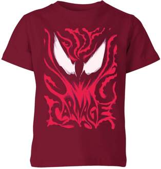 Venom Carnage Kids' T-Shirt - Burgundy - 110/116 (5-6 jaar) - Burgundy - S