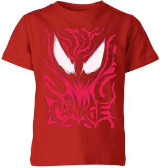 Venom Carnage Kids' T-Shirt - Red - 122/128 (7-8 jaar) - Rood - M