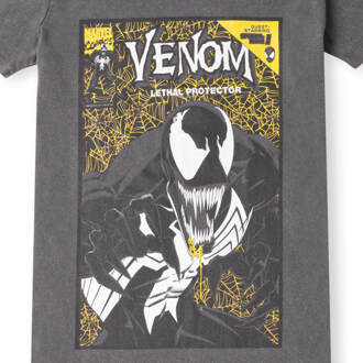 Venom Comic Women's T-Shirt Dress - Black Acid Wash - L - Black Acid Wash