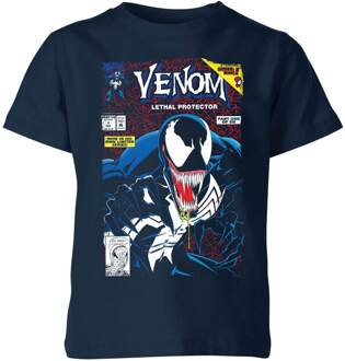 Venom Lethal Protector Kids' T-Shirt - Navy - 122/128 (7-8 jaar) - Navy blauw - M