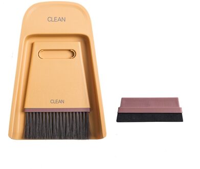 Venster Groef Borstel Stof Schop Huishoudelijke Toetsenbord Thuis Organisator Keuken Vouwen Borstel Tool Cleaning Vloeren geel