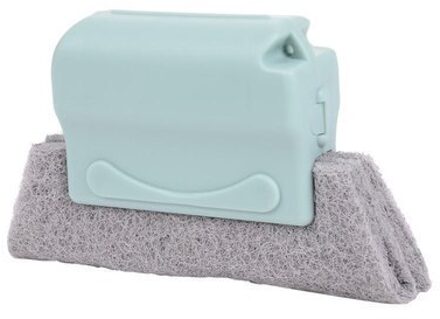 Venster Groove Reinigingsborstel Slot Snel Cleaner Hoeken Schurende Doek Kloof Huishoudelijke Track Schoonmaken Tool Blauw